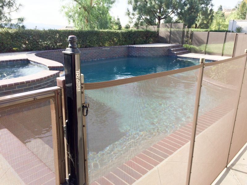 Mesh Pool Fence in Conroe